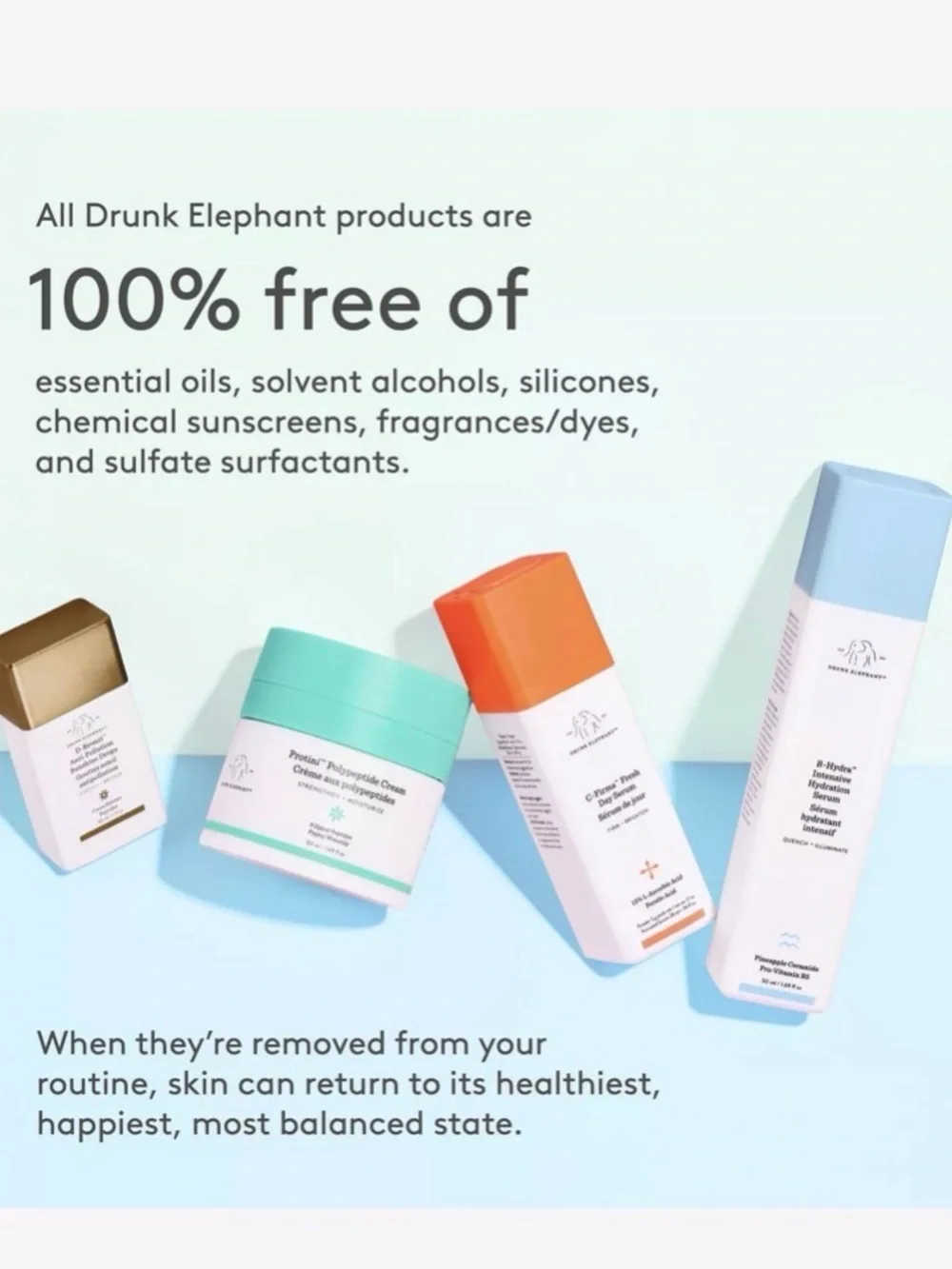 Drunk Elephant B-Goldi Bright Drops – White and Gold Bottle